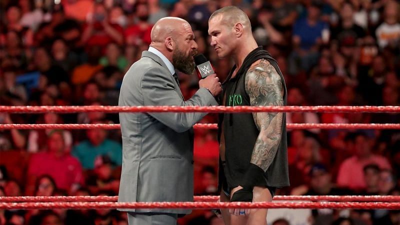 Triple H vs Randy Orton went ahead with no prior buildup