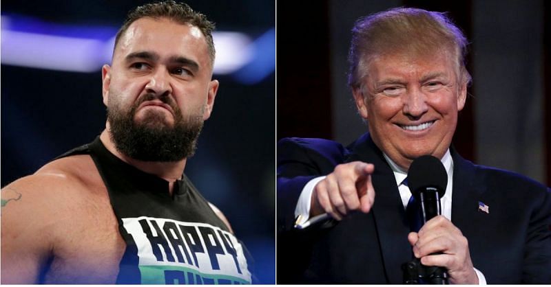 Rusev and Donald Trump.
