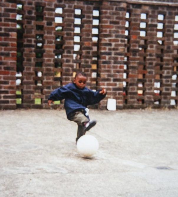 Aaron Wan-Bissaka was addicted to football from a young age photo credit: The Sun