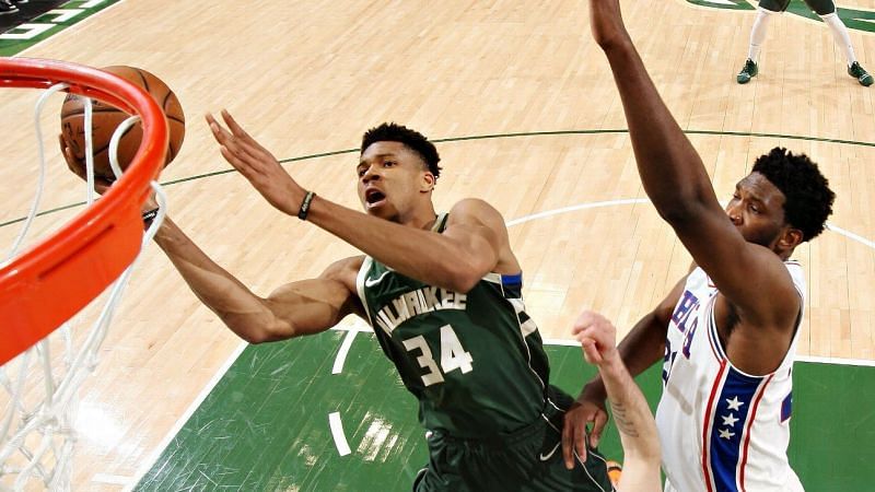 Giannis Antetokounmpo dropped a career-high 52 points but the 76ers ran away with the win