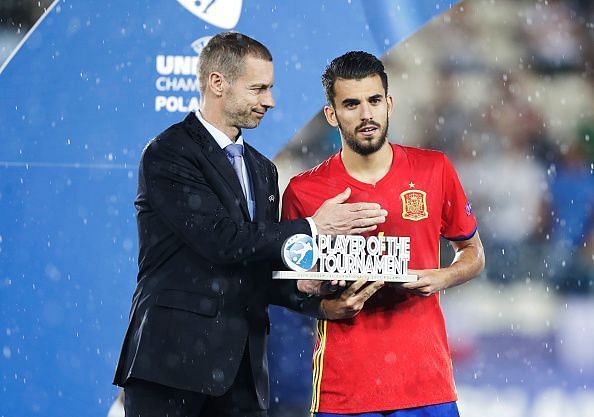 Dani Ceballos was adjudged the Player of the Tourmanet at the 2017 Under-21 Euros