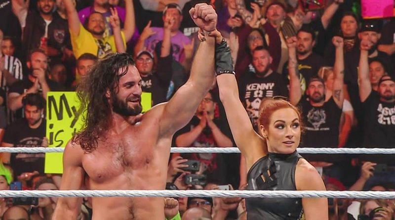 The Man helped even the odds at Stomping Grounds when Rollins took on Baron Corbin with Lacey Evans as guest referee.