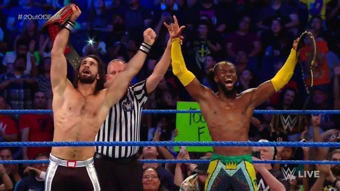 Seth Rollins and Kofi Kingston were victorious on SmackDown Live
