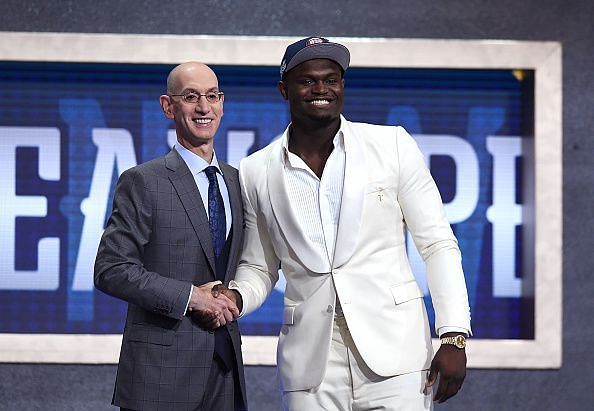 Zion Williamson was selected with the first overall pick by the New Orleans Pelicans