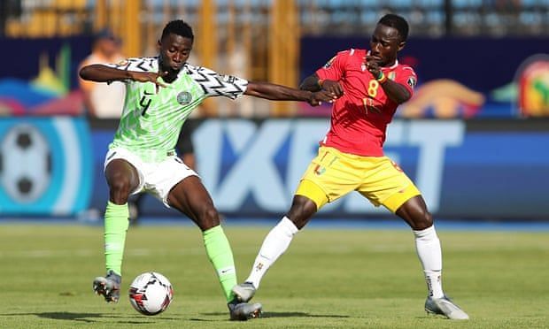 Naby Keita endured a rough afternoon against the Nigerian midfielders