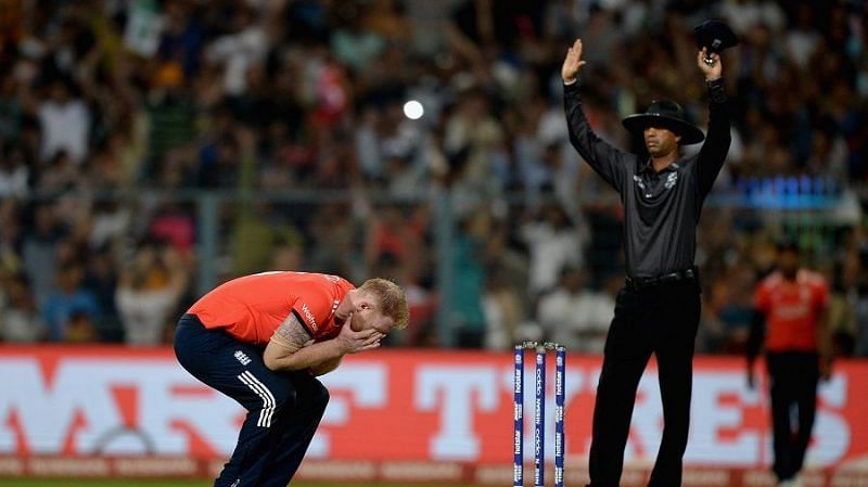 Ben Stokes was distraught as he failed to defend 19 runs in the final over