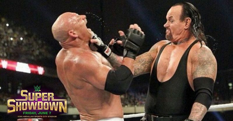 The Deadman will face Goldberg at WWE Super Showdown.