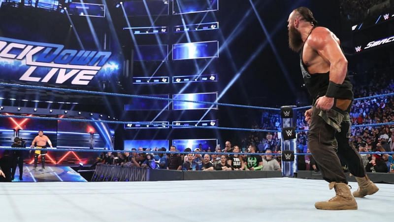 Braun Strowman had a brawl with Samoa Joe on SmackDown Live two months ago
