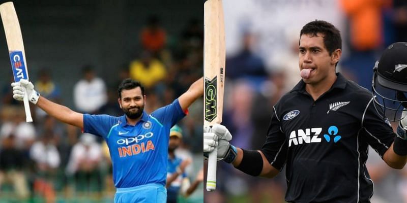Rohit Sharma (left) and Ross Taylor (right)