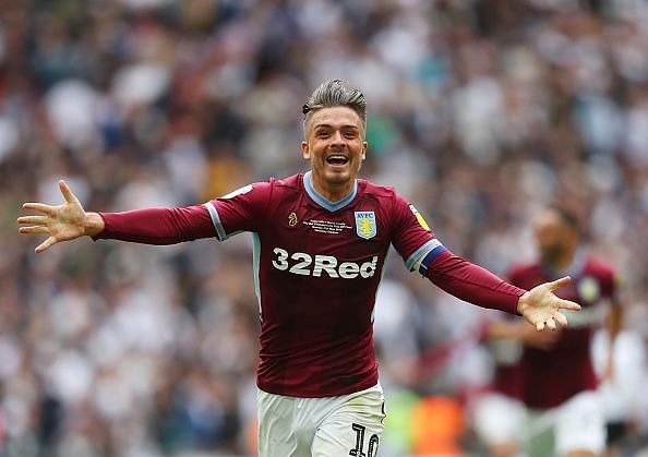 Jack Grealish captained Aston Villa to a 2-1 play-off final win over Derby County last weekend
