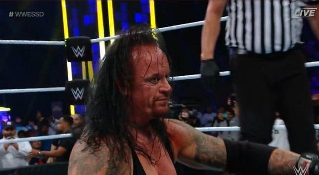 The Undertaker was less than happy after facing Goldberg