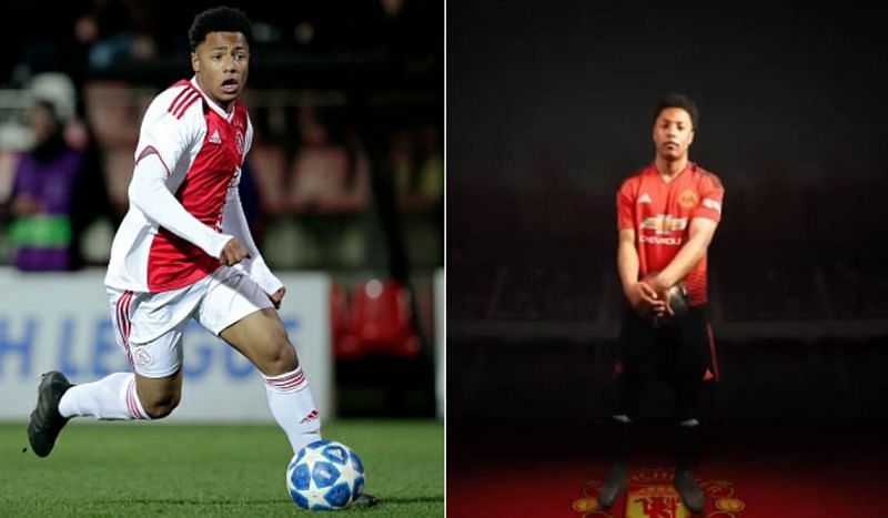 Dillon in action for Ajax (left) and posing in his new colours on the right (Picture source: Fox Sports Asia)