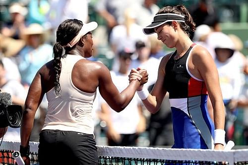 Sloane Stephens(left) and Garbine Muguruza