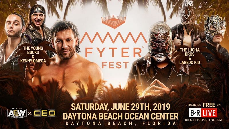 Image result for aew fyter fest the elite vs lucha bros