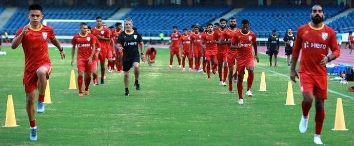 Indian Team in Training