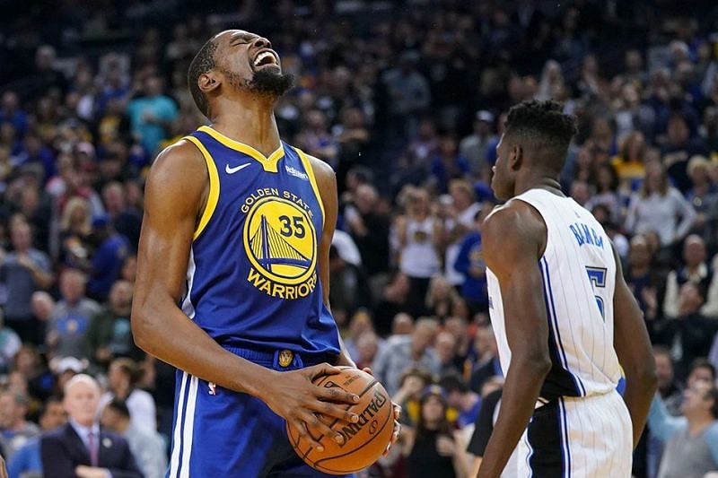 Kevin Durant scored 49 points and led the Warriors past the Magic