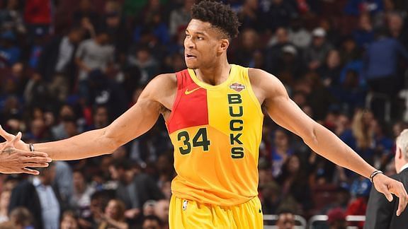 Giannis Antetokounmpo finished with 45 points for the Bucks