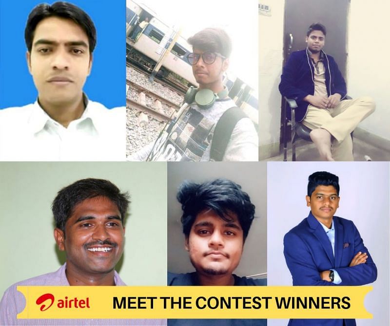 The lucky few: The winners of the contest being run on Airtel Thanks