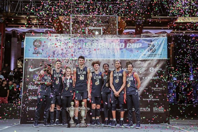 USA won the gold on both men&acirc;€™s and women&acirc;€™s category of the FIBA 3x3 U18 World Cup