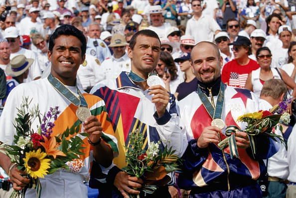Leander Paes won the bronze medal at the 1996 Atlanta Olympics