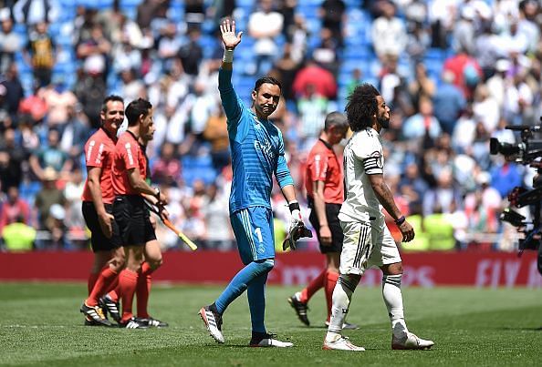 Keylor Navas acknowledged the Madrid fans probably for the last time.