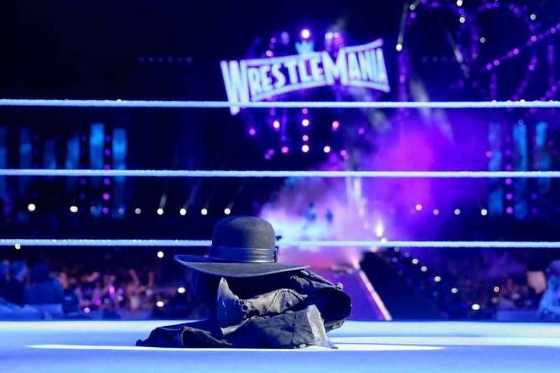 All that had remained of The Undertaker following the conclusion of his match with Roman Reigns at WrestleMania 33.