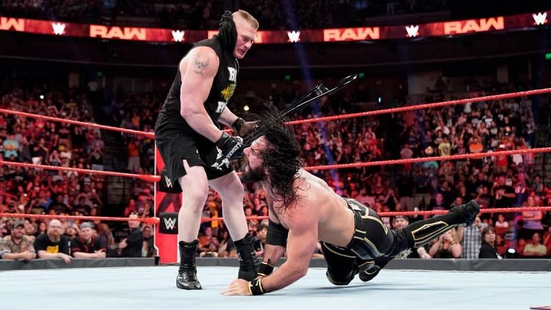Lesnar was in a destructive mood on RAW