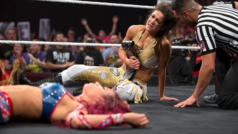 Bayley vanquished her then-arch-rival Sasha Banks with the Rings of Saturn.