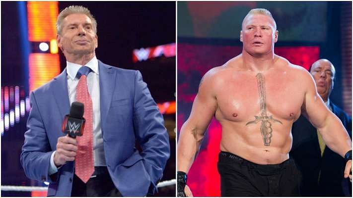 Image result for vince mcmahon and brock lesnar