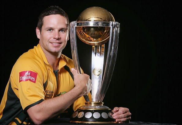 Brad Hodge in the Australian Cricket Team&#039;s portrait session
