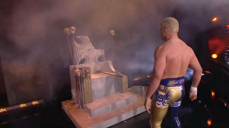 Cody Rhodes sent a message to WWE by breaking a replica of Triple H&#039;s WrestleMania throne
