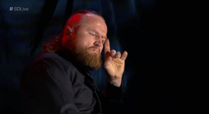 Aleister Black got frustrated in his backstage segment during the show