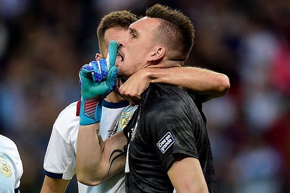 Franco Armani saved a penalty in the 61st minute.