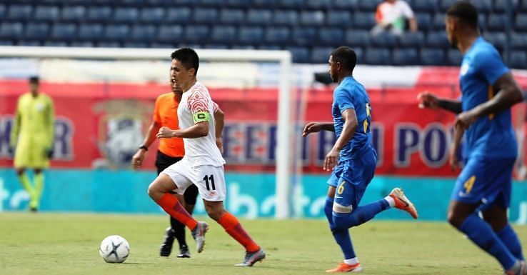 Sunil Chhetri gave India hope for a comeback against Curacao