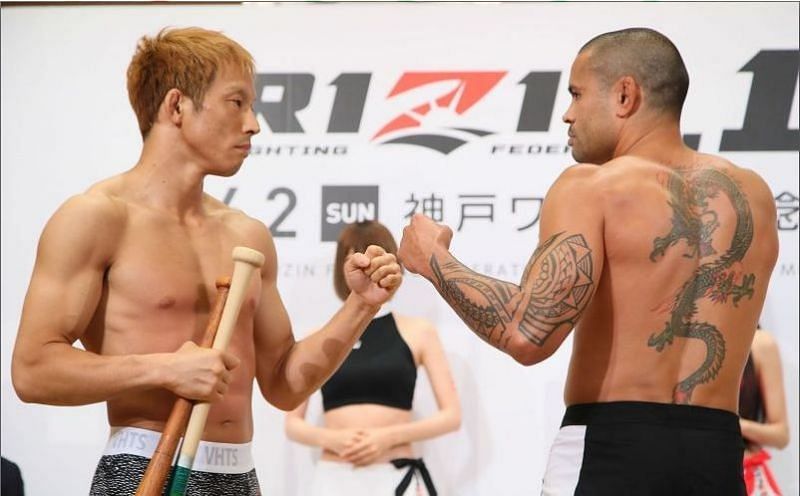 Oui and Kana weigh-in for Rizin 16