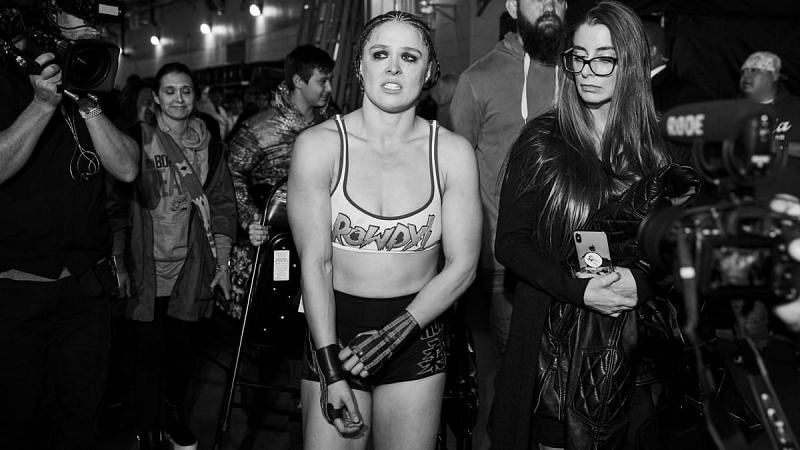 Ronda Rousey was backstage at SmackDown