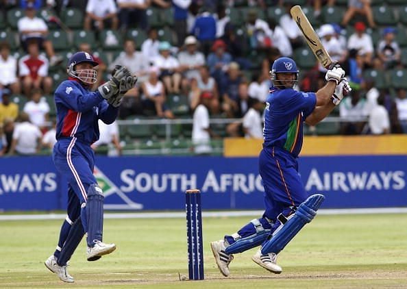 Daniel Keulder of Namibia in action