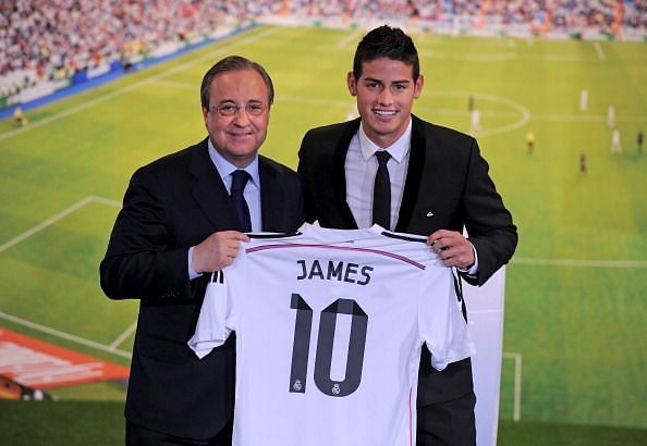 En James Rodriguez officially unveiled at Real Madrid