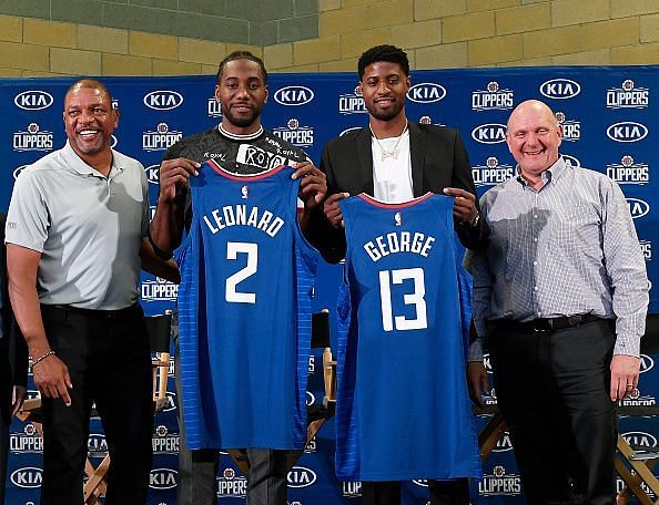 Los Angeles Clippers introduce Kawhi Leonard &amp; Paul George