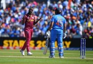 Roach dismissed the in-form Rohit cheaply