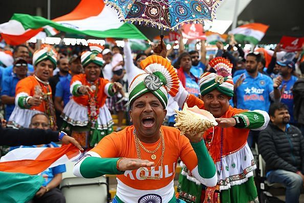 Team India fans in England