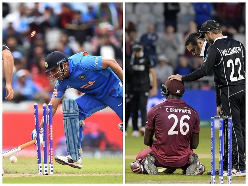 Dhoni and Brathwaite suffered heartbreaking moments in the tournament