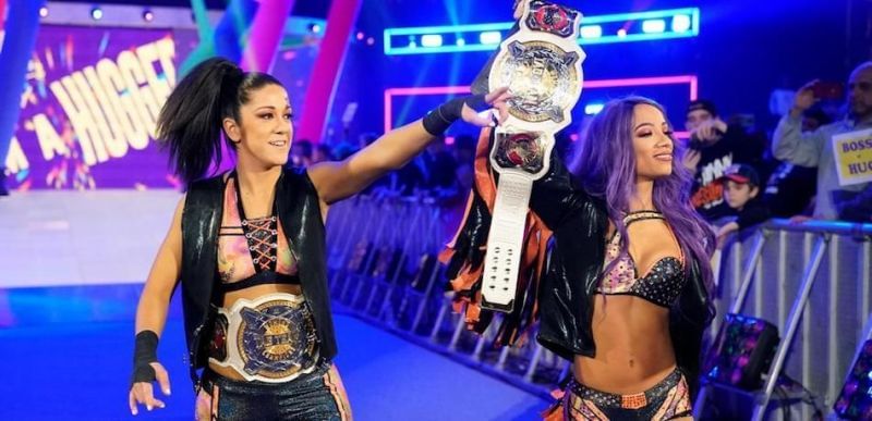 Bayley and Sasha Banks were the inaugural Women&#039;s Tag Team champions