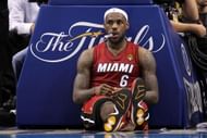 LeBron James takes a breather
