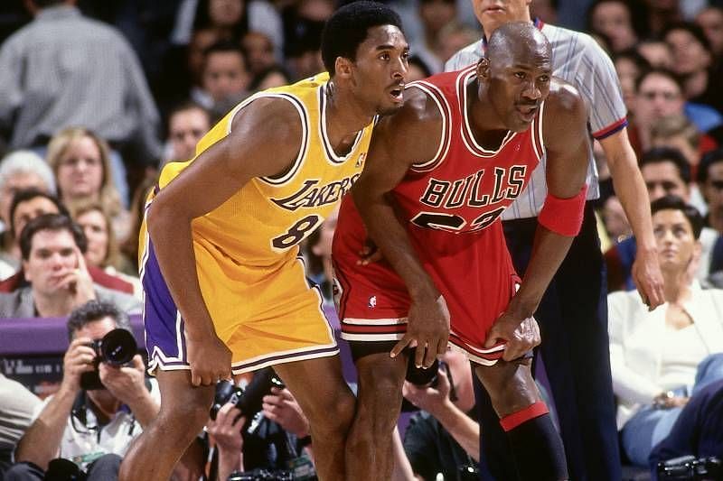 Two of the greatest players to ever pick up a basketball.
