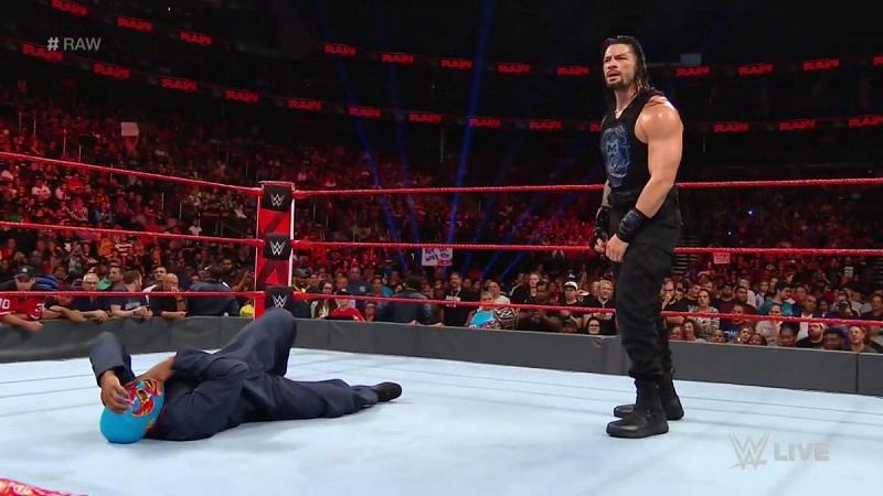Cedric Alexander wasn&#039;t able to help Roman Reigns to victory on Monday Night Raw