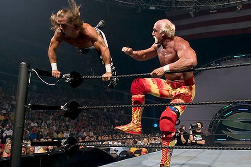 Hulk Hogan and Shawn Michaels had a heated rivalry during the Summer of 2005.