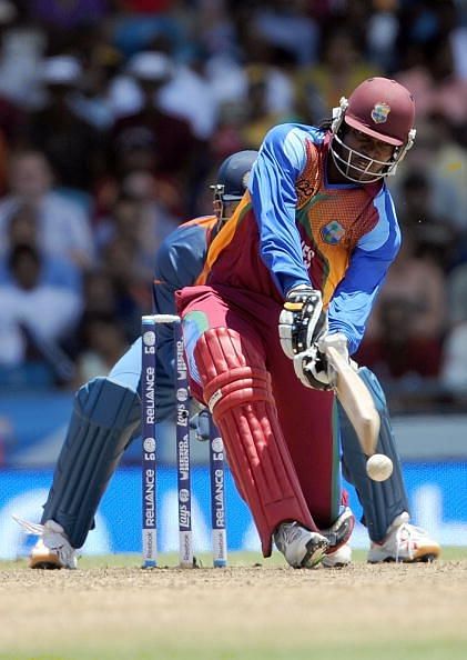Chris Gayle laboured his way for the 98 run knock.