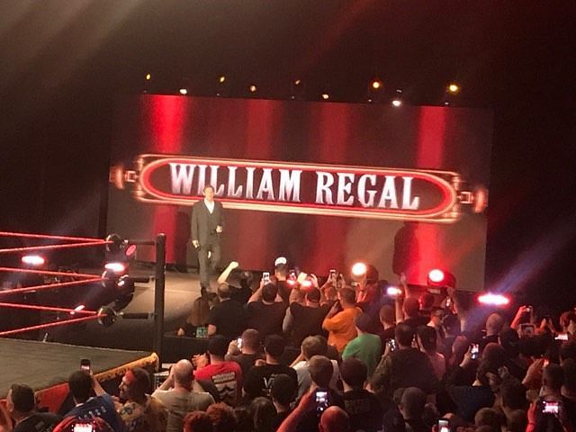 William Regal shows his emotional side to the live crowd