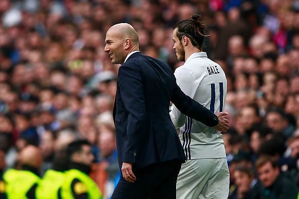 Zinedine Zidane and Gareth Bale